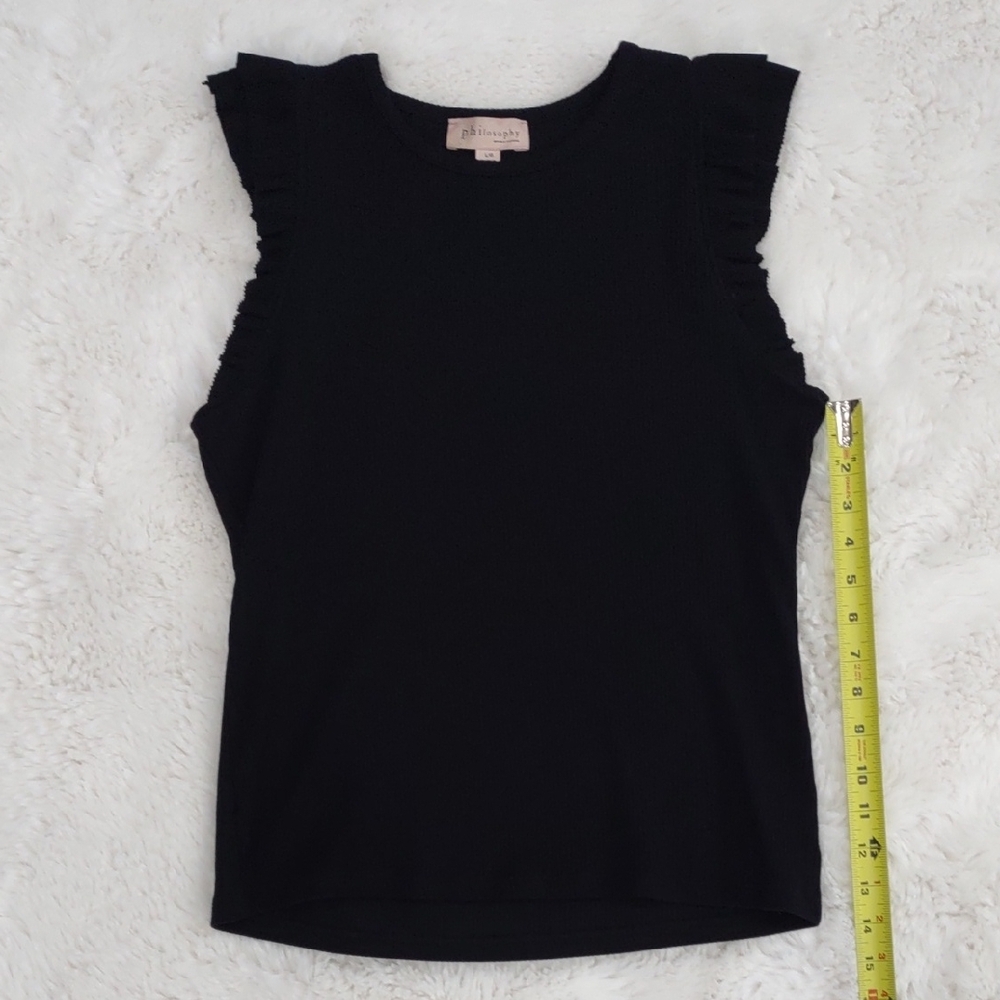 Philosophy Black Sleeveless Top - Picture 13 of 15